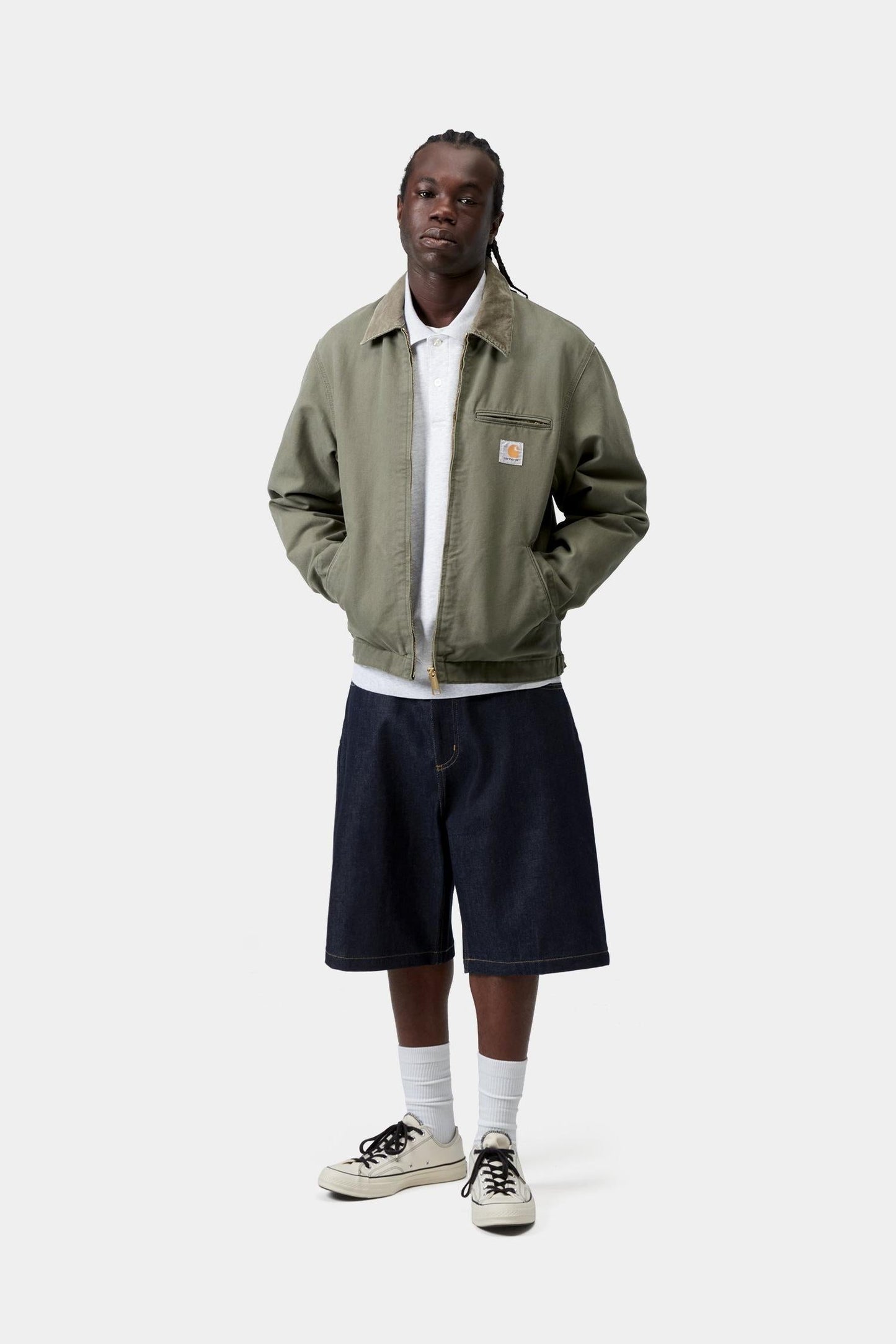 Carhartt WIP Detroit Jacket (Spring) - Stone Canvas