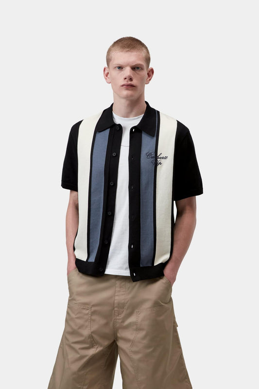 Carhartt WIP Short Sleeve Mello Stripe Knit Shirt