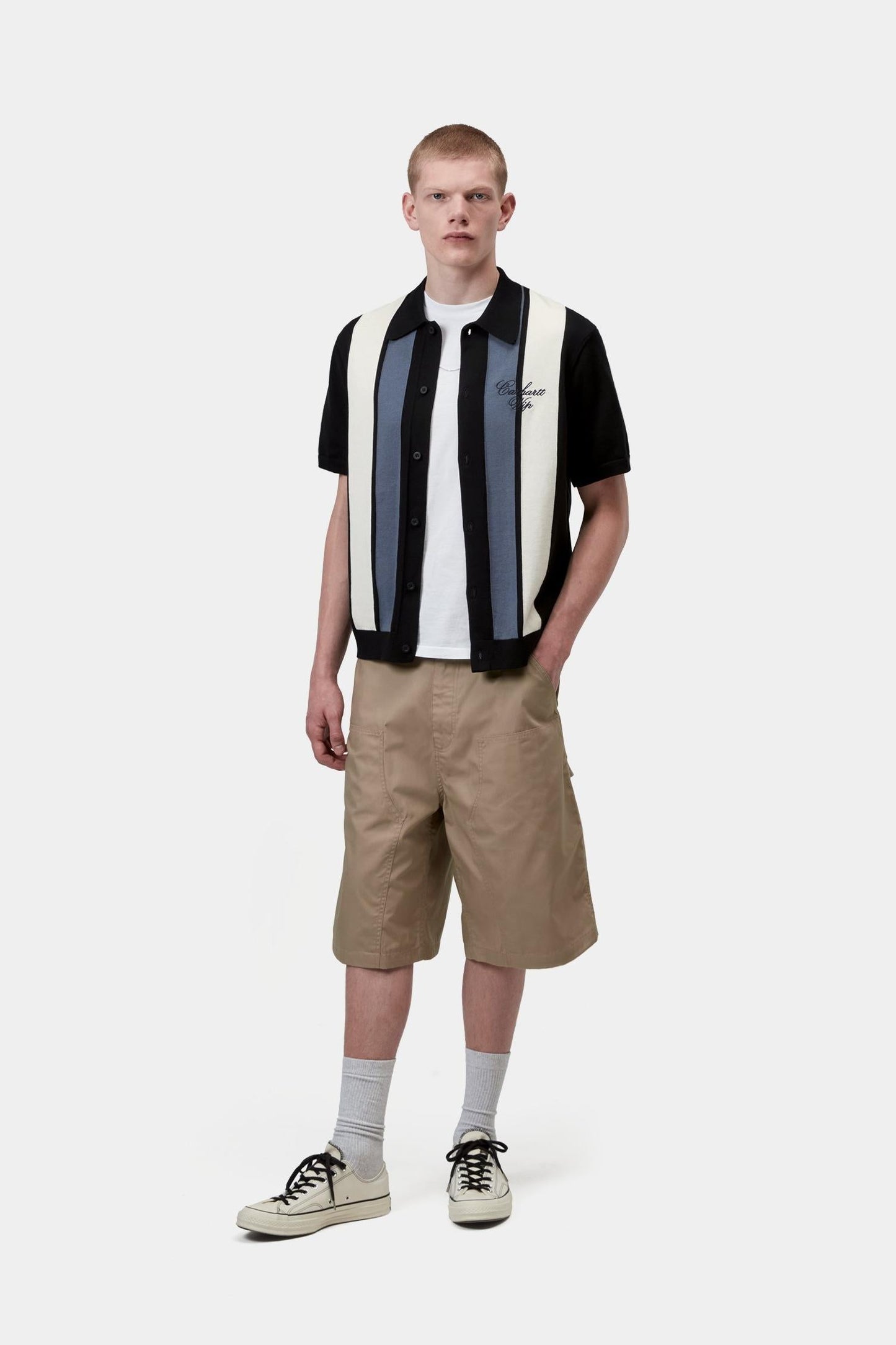 Carhartt WIP Short Sleeve Mello Stripe Knit Shirt