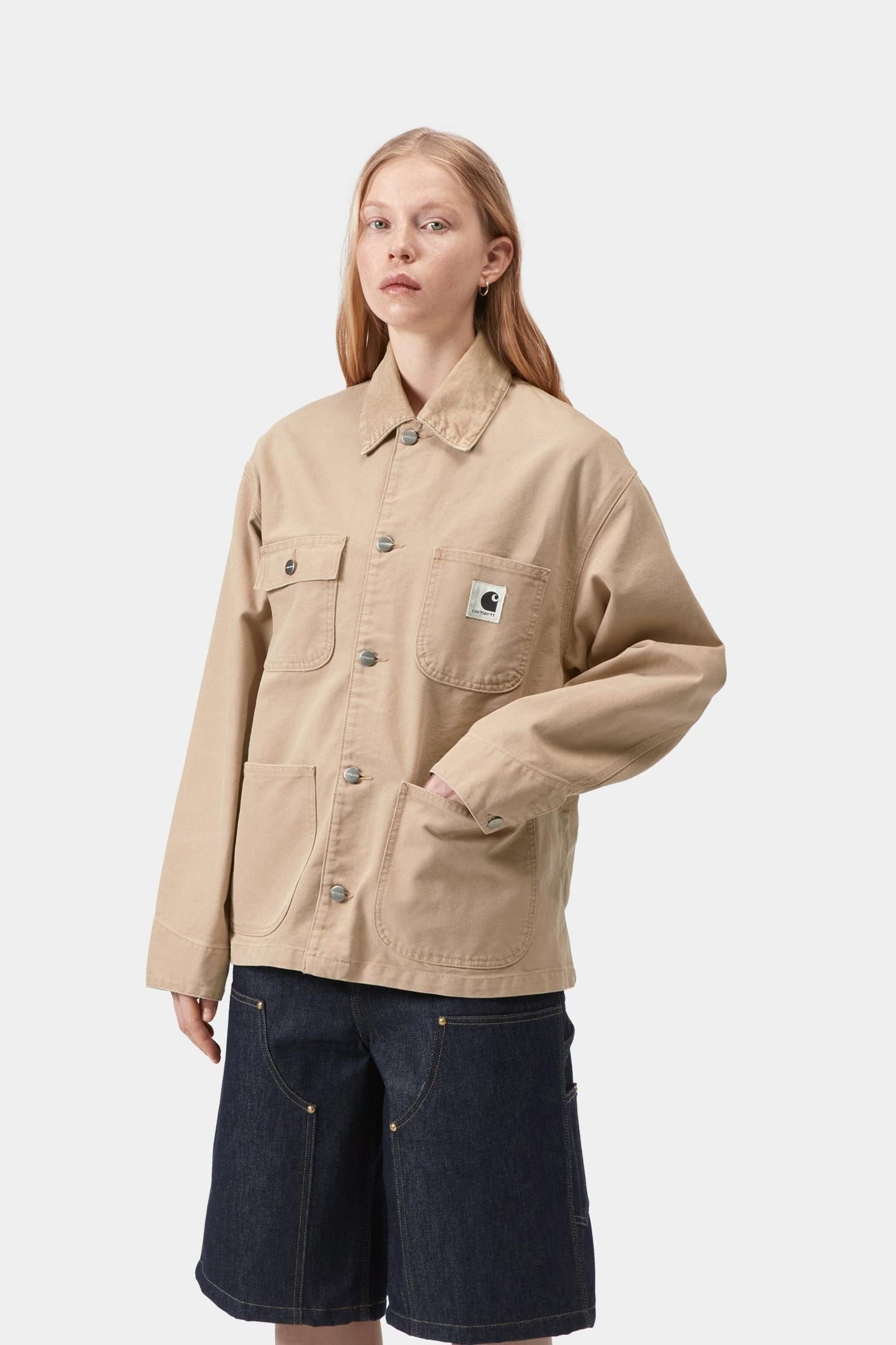 Carhartt WIP OG Michigan Coat (Spring) - Stone Canvas