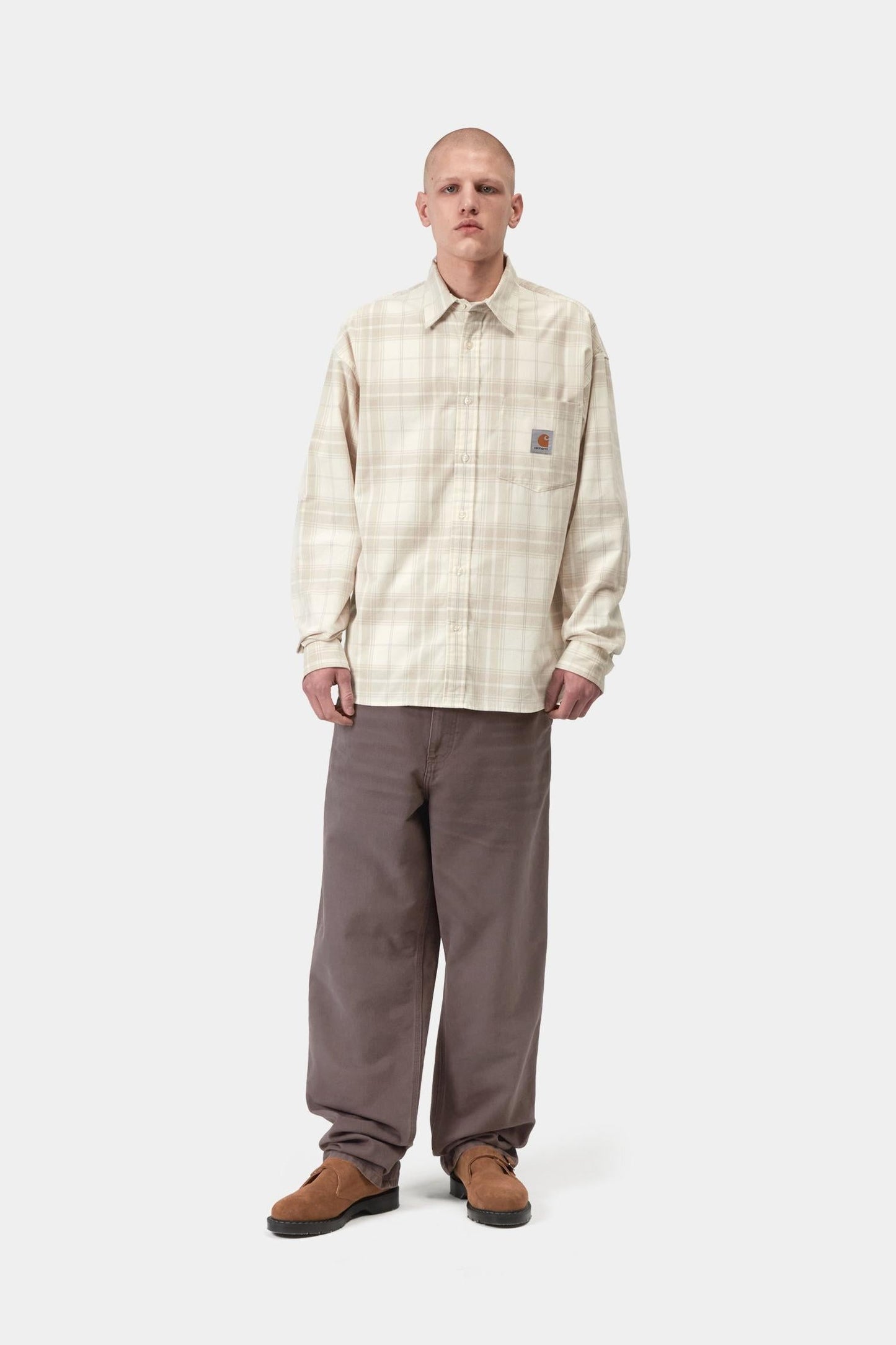 Carhartt WIP Single Knee Pant - Stone Canvas