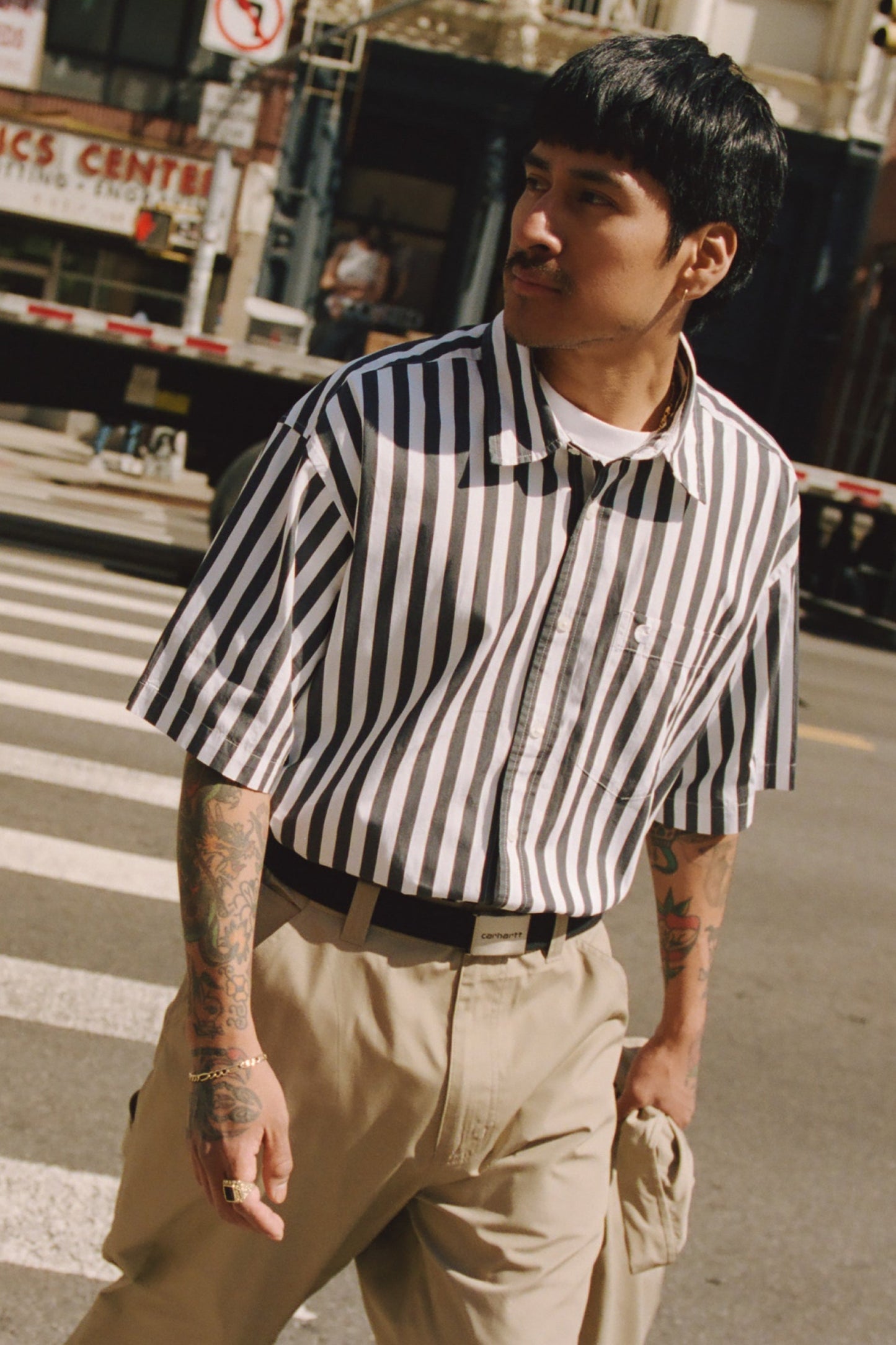 Carhartt WIP Short Sleeve Royce Stripe Shirt